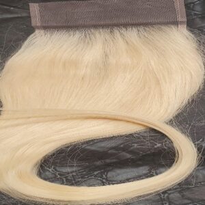 Blonde Straight #613 closure 5x5 12A quality